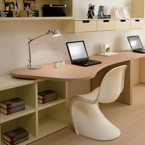 Bureau sur pied - 7001 - DKS Srl - contemporain / en bois / droit