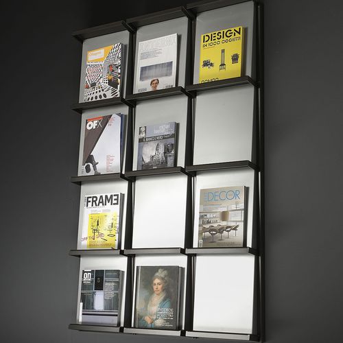 Porte-revues contemporain - CHIAVE DI VOLTA - Dieffebi - pour bureau / en acier / en aluminium