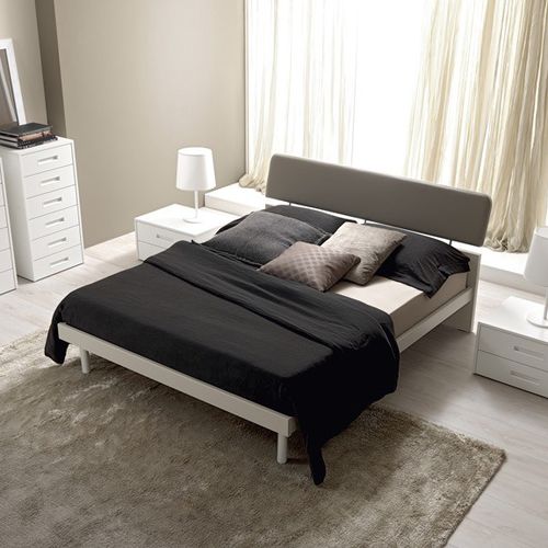 Lit double - FELIX - Doimo Cityline - contemporain / avec tête de lit tapissée / en tissu