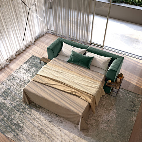 Canapé modulable - TAMIR - Doimo Salotti - lit / contemporain / en tissu
