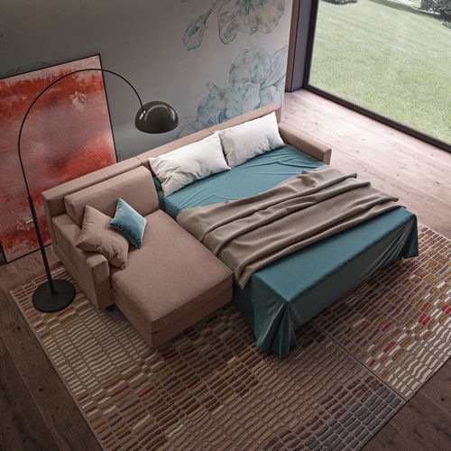 Canapé modulable - TOMAS - Doimo Salotti - lit / contemporain / en tissu