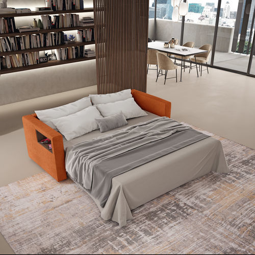 Canapé modulable - TUDOR - Doimo Salotti - lit / contemporain / en tissu