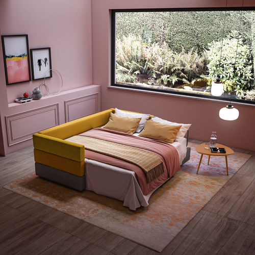 Canapé modulable - TAREK - Doimo Salotti - lit / contemporain / en tissu