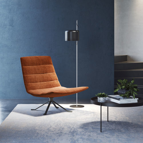 Chauffeuse contemporaine - ZOE - Doimo Salotti - en tissu / en cuir / en contreplaqué