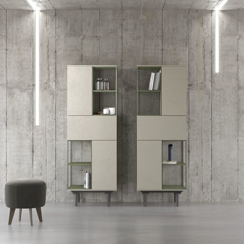 Buffet haut - LEXIA - Doimo Salotti - contemporain / en mélaminé / avec étagère