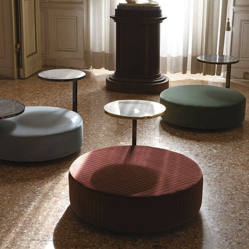 Table d'appoint contemporaine - FEBE - Domingolotti - en céramique / en marbre / avec piètement en laiton poli