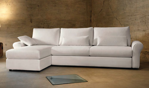 Canapé d'angle - EWALD - Domingolotti - contemporain / en cuir / avec rangement