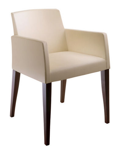 Fauteuil contemporain - BIBIANA - Domingolotti - en cuir / bridge