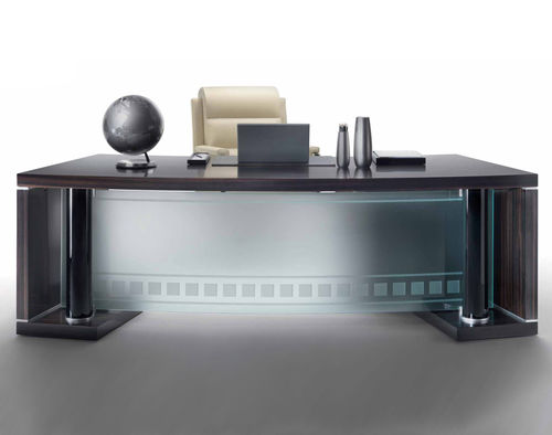 Bureau de direction - HEKLA  - Elledue srl - contemporain / en bois / en verre