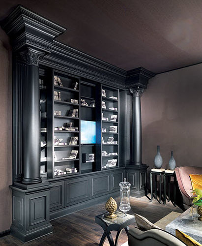Bibliothèque de style - FIDIA - Elledue srl - en bois / noire