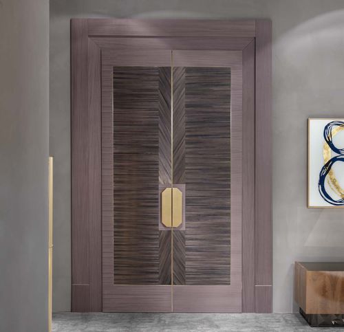 Porte d'intérieur - IRMA - Elledue srl - en placage de bois / battante / pleine