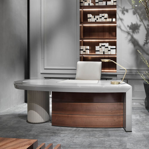 Bureau de direction - ZEUS - Elledue srl - contemporain / en bois / en cuir
