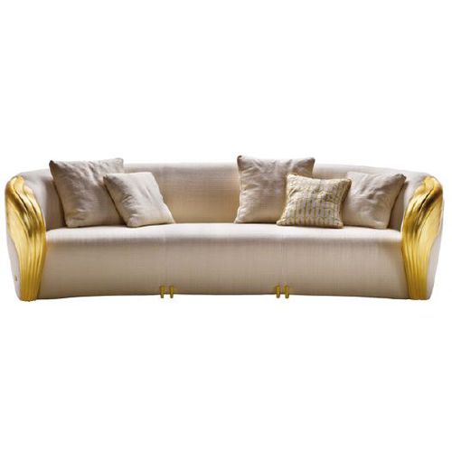 Canapé contemporain - AQVILA S 853 - Elledue srl - blanc / avec piètement en métal / 2 places