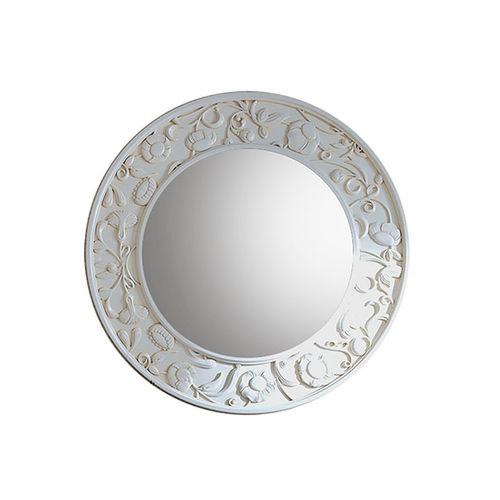 Miroir mural - SARAYA M 606 FG - Elledue srl - classique / rond / en bois laqué