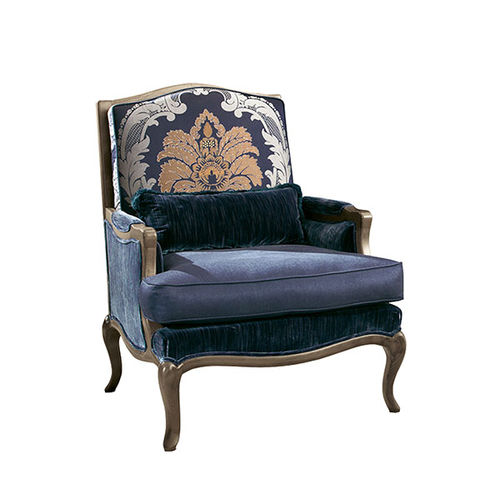Fauteuil classique - LEDA LA 438 - Elledue srl - en tissu / en bois