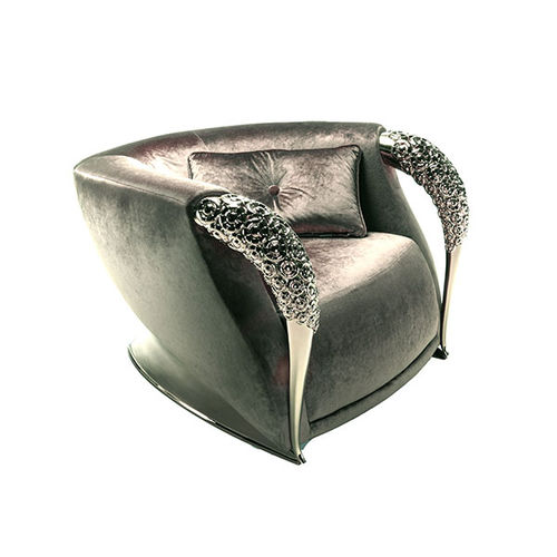 Fauteuil classique - AQVILA LA 857 - Elledue srl - en velours