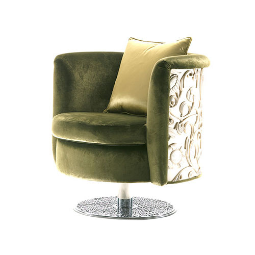 Fauteuil classique - SARAYA LA 601/FG - Elledue srl - en tissu / en métal / vert