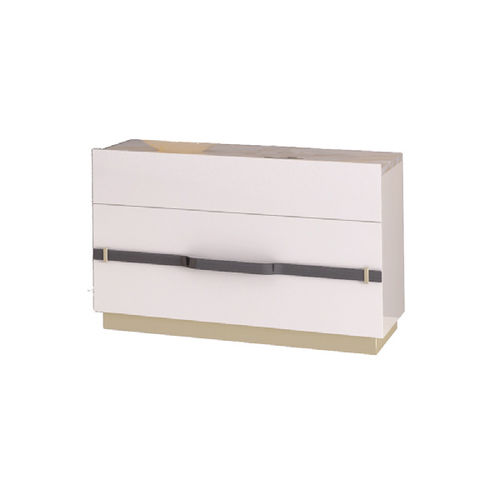 Table de chevet contemporaine - ULYSSE B 757 - Elledue srl - en bois laqué / rectangulaire / avec tiroir