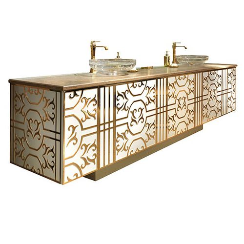 Meuble vasque double - DECOR AB 652 - Elledue srl - à poser / en bois / classique