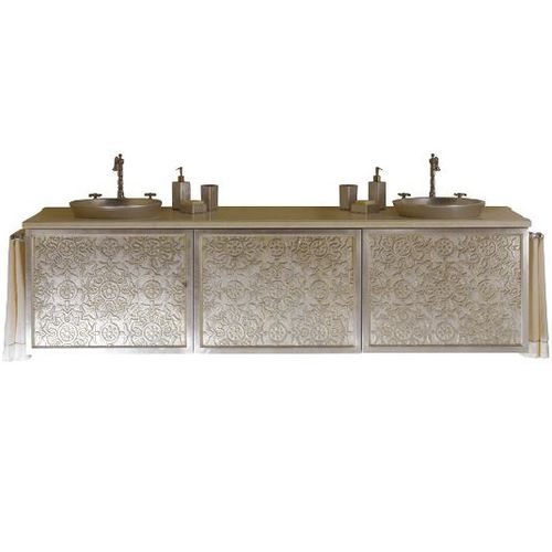 Meuble vasque double - SARAYA AB 608/ST - Elledue srl - suspendu / en bois / classique