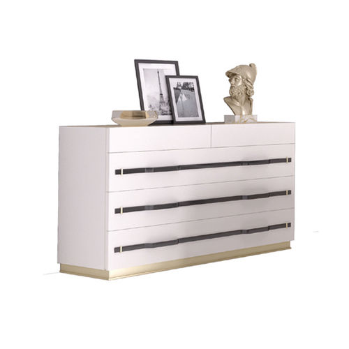 Commode contemporaine - ULYSSE B 758 - Elledue srl - en bois laqué / non spécifié / blanche