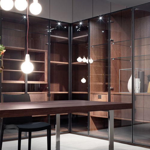 Dressing contemporain - ATLANDE WIND - Emmebi Industria Mobili - en chêne / en noyer / en frêne