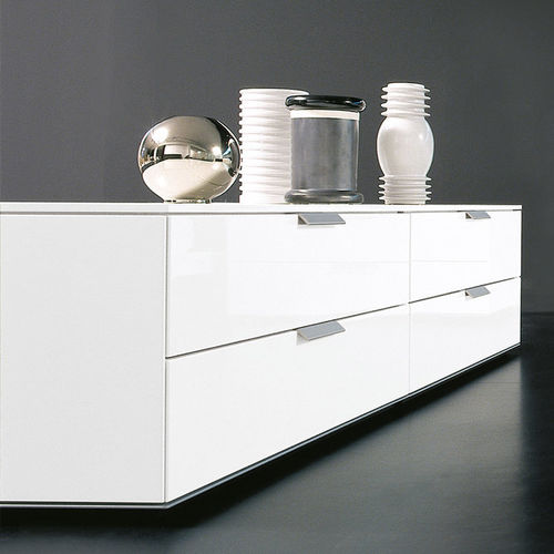 Buffet contemporain - PRISMA - Emmebi Industria Mobili - en aluminium laqué / blanc
