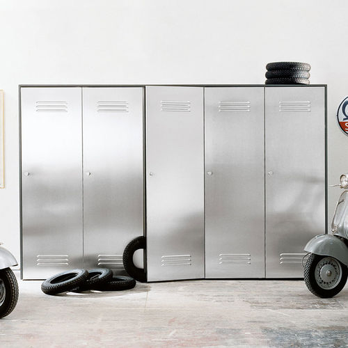 Armoire de classement haute - CITYBOX - Emmebi Industria Mobili - en acier / avec porte battante / contemporaine