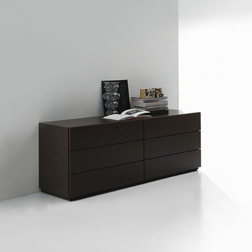 Commode contemporaine - HARU - Emmebi Industria Mobili - en bois laqué / en chêne / en noyer
