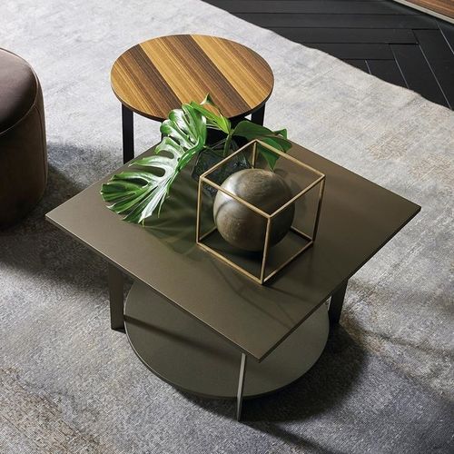 Table d'appoint contemporaine - ICS - Emmebi Industria Mobili - en chêne / en noyer / en frêne