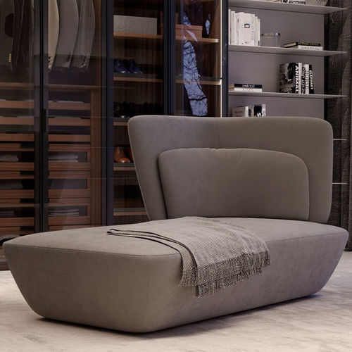 Chaise longue contemporaine - SOHO  - Emmebi Industria Mobili - en velours / grise