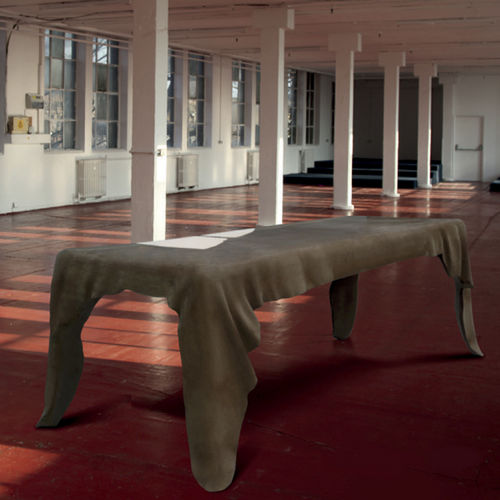 Table contemporaine - TWAYA  - Emmemobili - en chêne / en bois massif / en bois laqué