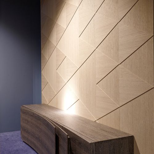 Panneau en bois pour meuble - ARLEQUIN - Emmemobili - pour mur / en chêne / en cerisier
