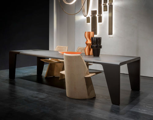 Table contemporaine - ARIA - Emmemobili - en chêne / en noyer / en cerisier