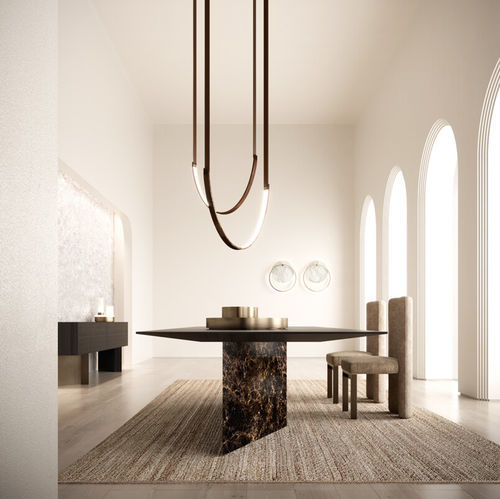 Table contemporaine - ASSOLO - Emmemobili - en chêne / en noyer / en cerisier