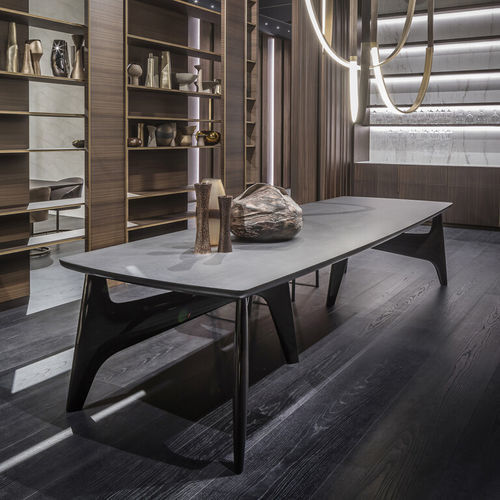 Table contemporaine - MEMOIRE - Emmemobili - en chêne / en noyer / en frêne