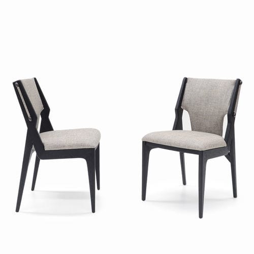 Chaise contemporaine - HERGON - Emmemobili - d'intérieur / en tissu / en cuir