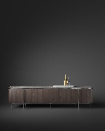 Buffet contemporain - DE-MODE - Emmemobili - en chêne / en noyer / en cerisier