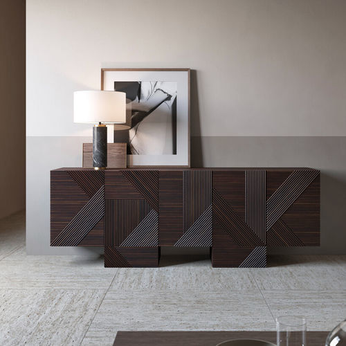 Buffet contemporain - STRIPES  - Emmemobili - en chêne / en noyer / en cerisier