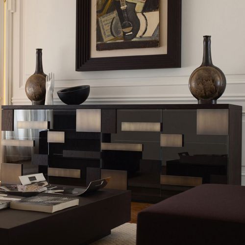 Buffet contemporain - PIXEL - Emmemobili - en bois / en verre / par Ferruccio Laviani