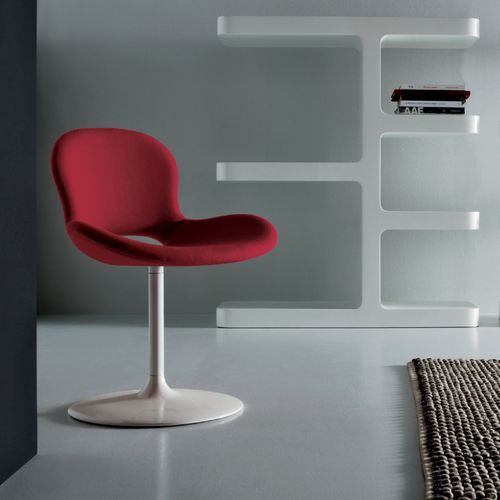 Chaise design organique - YAS - Emmemobili - d'intérieur / en contreplaqué moulé / en métal chromé