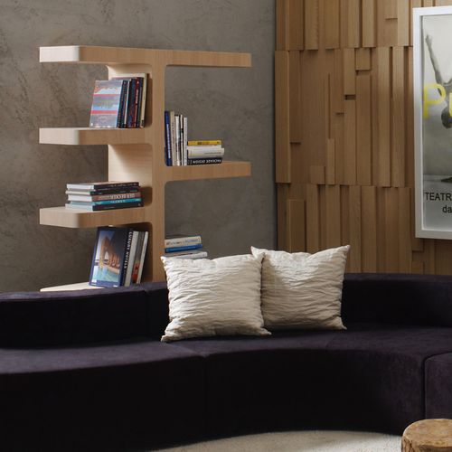 Étagère contemporaine - CHANNEL - Emmemobili - en bois laqué / en chêne
