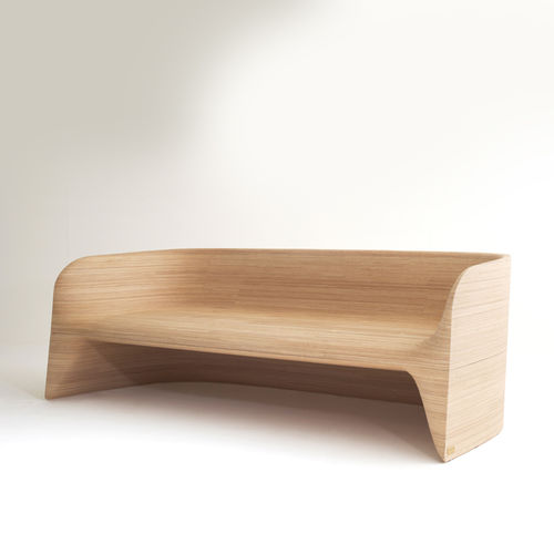 Canapé contemporain - KNOKKE  - Emmemobili - d'extérieur / en bois massif / en contreplaqué