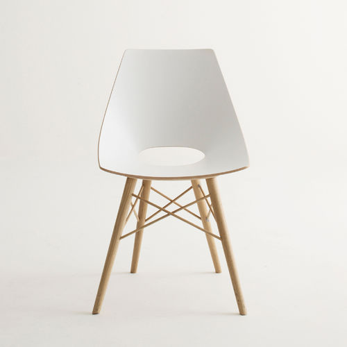 Chaise contemporaine - GLEE    - Emmemobili - d'intérieur / en chêne / en bois laqué