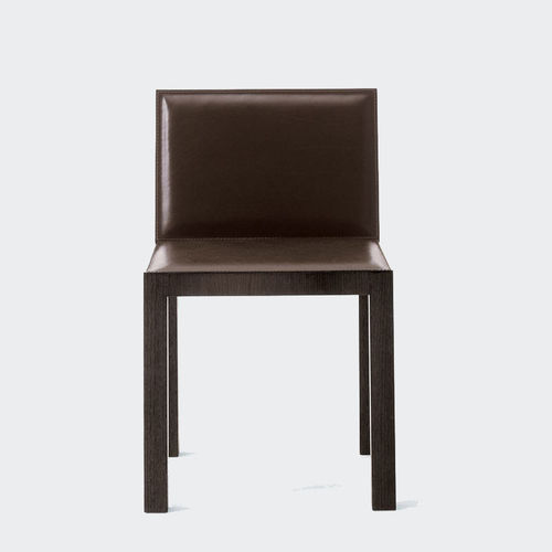 Chaise contemporaine - BORGES  - Emmemobili - d'intérieur / en chêne / en cuir