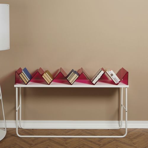 Bibliothèque basse - ZIGZAG - Emporium - contemporaine / en métal laqué / en méthacrylate