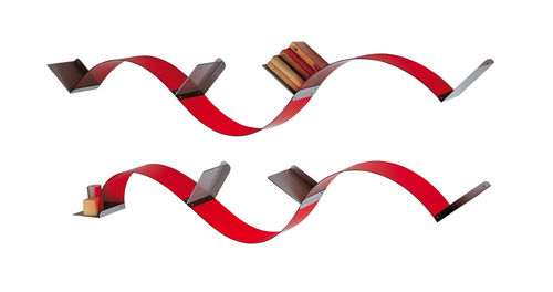 Étagère murale - FLEXA - Emporium - design original / en métal / rouge