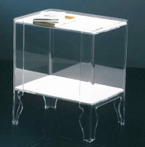 Table de chevet contemporaine - NAIF - Emporium - en méthacrylate / rectangulaire / résidentielle
