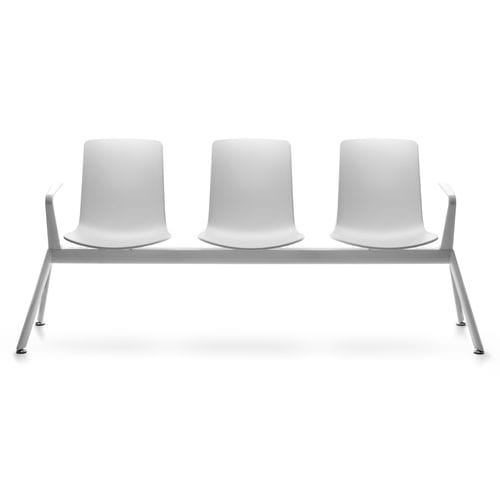 Sièges sur poutre en acier - LOTTUS HIGH - Enea - en aluminium / en bois / en polypropylène