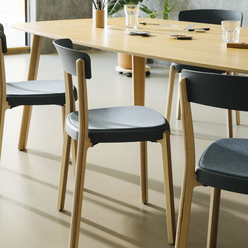 Chaise contemporaine - NOA  - Enea - d'intérieur / en tissu / en polypropylène